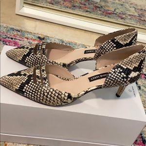 Snakeskin Kitten Heels, Great for work or play